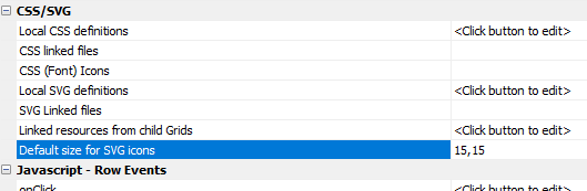 Default size for SVG Icons